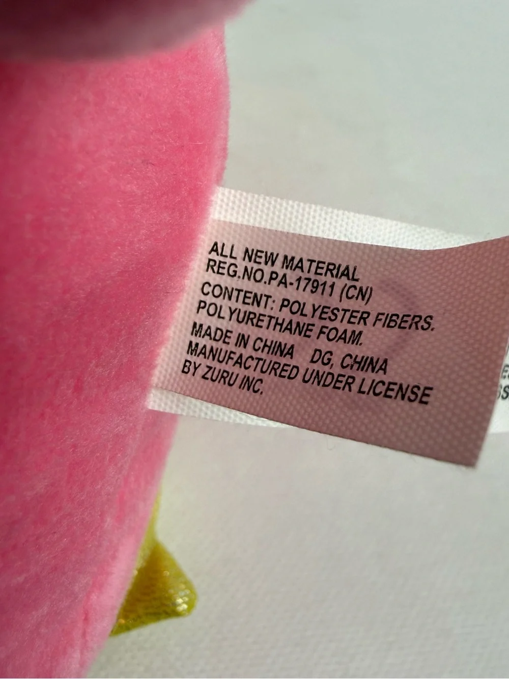 ZURU Rainbocorns Pink Unicorn Plush 8” Rainbow Hair Blue Heart Stuffed Toy